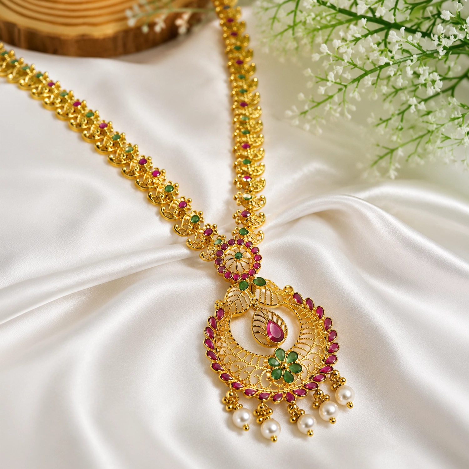 Peacock Filigree Heritage Necklace