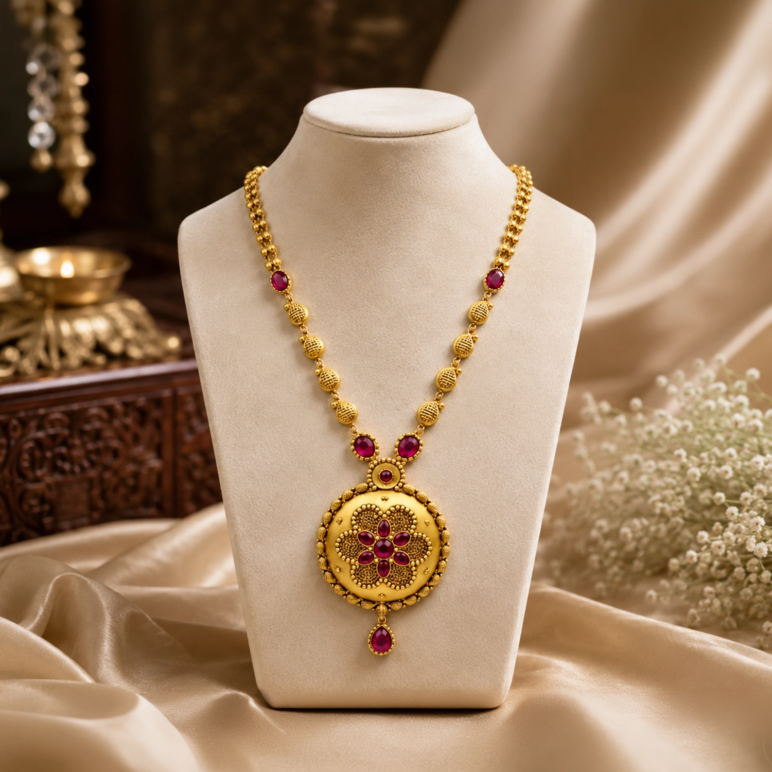 Temple Heritage Pendant Necklace